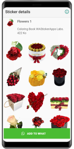 اسکرین شات برنامه WASticker : flowers stickers 5