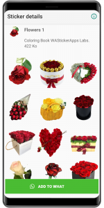 اسکرین شات 5 برنامه WASticker : flowers stickers