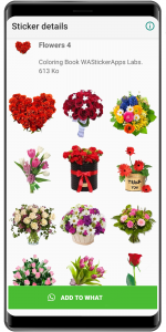 اسکرین شات 8 برنامه WASticker : flowers stickers