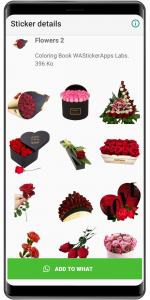 اسکرین شات 6 برنامه WASticker : flowers stickers