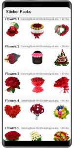 اسکرین شات 4 برنامه WASticker : flowers stickers