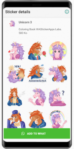 اسکرین شات برنامه Unicorn Stickers 🦄 WAStickerApps unicorn kawaii 6