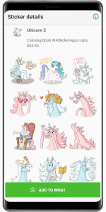 اسکرین شات برنامه Unicorn Stickers 🦄 WAStickerApps unicorn kawaii 8