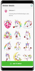 اسکرین شات برنامه Unicorn Stickers 🦄 WAStickerApps unicorn kawaii 5
