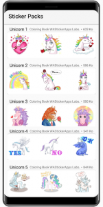 اسکرین شات برنامه Unicorn Stickers 🦄 WAStickerApps unicorn kawaii 4