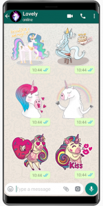 اسکرین شات برنامه Unicorn Stickers 🦄 WAStickerApps unicorn kawaii 3