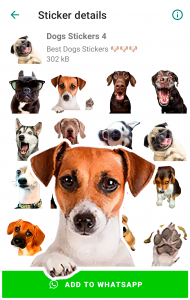 اسکرین شات برنامه Cute Dog Stickers for WhatsApp 3