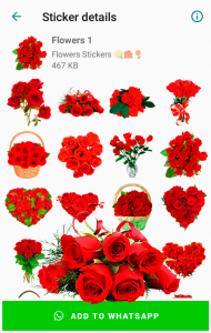 اسکرین شات برنامه Flowers Stickers for WhatsApp 2
