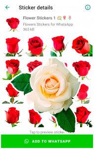 اسکرین شات برنامه Flowers Stickers for WhatsApp 3