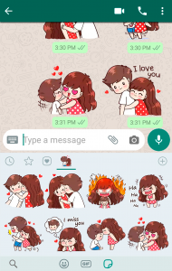 اسکرین شات برنامه Love Story Stickers WASticker 3