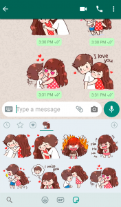 اسکرین شات برنامه Love Story stickers for WhatsApp 3