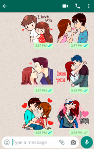 اسکرین شات برنامه Love Story Stickers WASticker 2