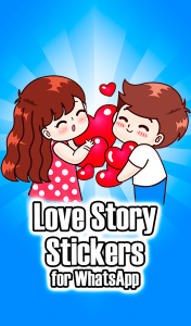 اسکرین شات برنامه Love Story stickers for WhatsApp 1