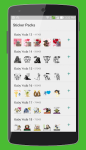 اسکرین شات برنامه Baby Yoda Sticker For WhatsApp 1