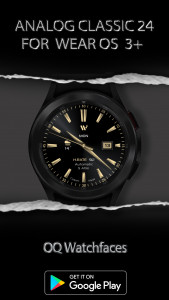 اسکرین شات 2 برنامه Analog Classic 24 WEAR OS