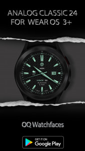 اسکرین شات 1 برنامه Analog Classic 24 WEAR OS