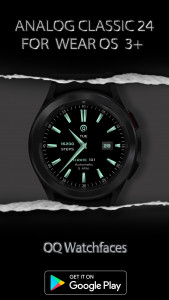 اسکرین شات 6 برنامه Analog Classic 24 WEAR OS