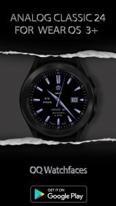 اسکرین شات 4 برنامه Analog Classic 24 WEAR OS