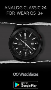 اسکرین شات 3 برنامه Analog Classic 24 WEAR OS