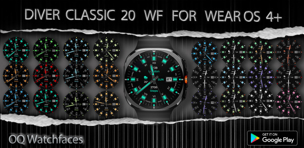اسکرین شات 8 برنامه Diver Classic 20 Wear OS 4+