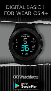 اسکرین شات 4 برنامه Digital Basic 1 Wear OS 4+