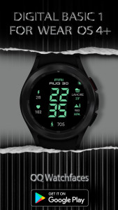 اسکرین شات 2 برنامه Digital Basic 1 Wear OS 4+