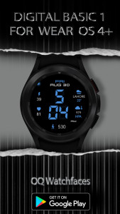 اسکرین شات 5 برنامه Digital Basic 1 Wear OS 4+