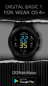 اسکرین شات 3 برنامه Digital Basic 1 Wear OS 4+