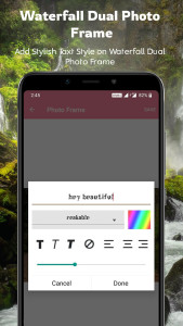 اسکرین شات 5 برنامه Waterfall Dual Photo Frames