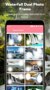 اسکرین شات 2 برنامه Waterfall Dual Photo Frames