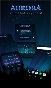 اسکرین شات برنامه Aurora HD Live Wallpaper Theme 1
