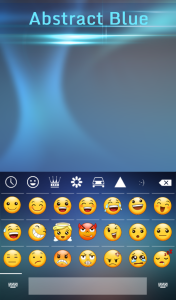 اسکرین شات 4 برنامه Abstract Blue Keyboard Theme