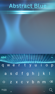 اسکرین شات برنامه Abstract Blue Keyboard Theme 2