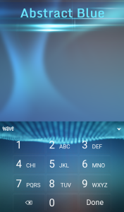 اسکرین شات 5 برنامه Abstract Blue Keyboard Theme