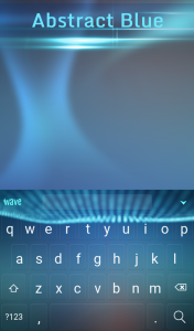 اسکرین شات 2 برنامه Abstract Blue Keyboard Theme