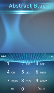 اسکرین شات برنامه Abstract Blue Keyboard Theme 5