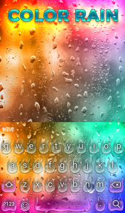 اسکرین شات برنامه Color Rain Keyboard Wallpaper 2
