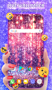 اسکرین شات 1 برنامه Crazy Glitter Wallpaper Theme