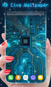 اسکرین شات برنامه Cyber Circuit Wallpaper Theme 1