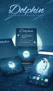 اسکرین شات برنامه Dolphin Animated Keyboard 1