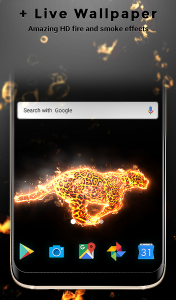 اسکرین شات برنامه Cheetah Fire Keyboard Theme 4