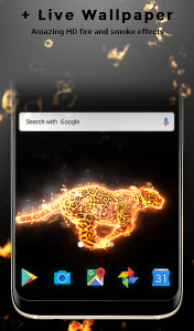 اسکرین شات 4 برنامه Cheetah Fire Keyboard Theme