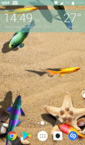 اسکرین شات 5 برنامه Fish Keyboard + 3D Wallpaper