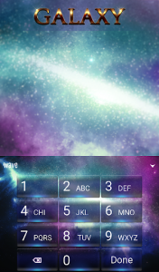 اسکرین شات برنامه Galaxy Animated Keyboard 5