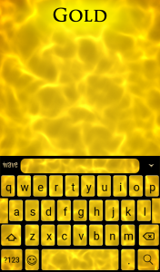 اسکرین شات برنامه Gold Keyboard & Wallpaper 2