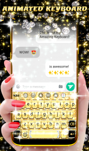 اسکرین شات 2 برنامه Golden Glitter Wallpaper