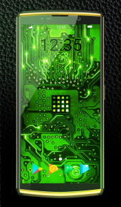 اسکرین شات برنامه Green Light Keyboard Wallpaper 1