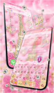 اسکرین شات برنامه Keyboard & Wallpaper For Girls 4