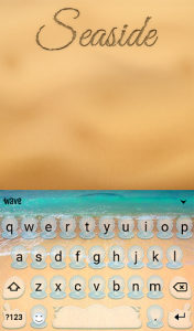 اسکرین شات برنامه Seaside Animated Keyboard + Live Wallpaper 2