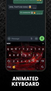 اسکرین شات 3 برنامه Snake Wallpaper HD + Keyboard